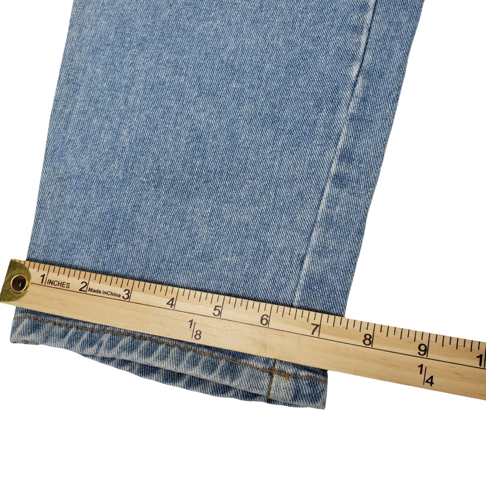 Bill Blass Vintage 90s Baggy Fit High Waisted Light Wash Denim Jeans Size 14 - Picture 8 of 11
